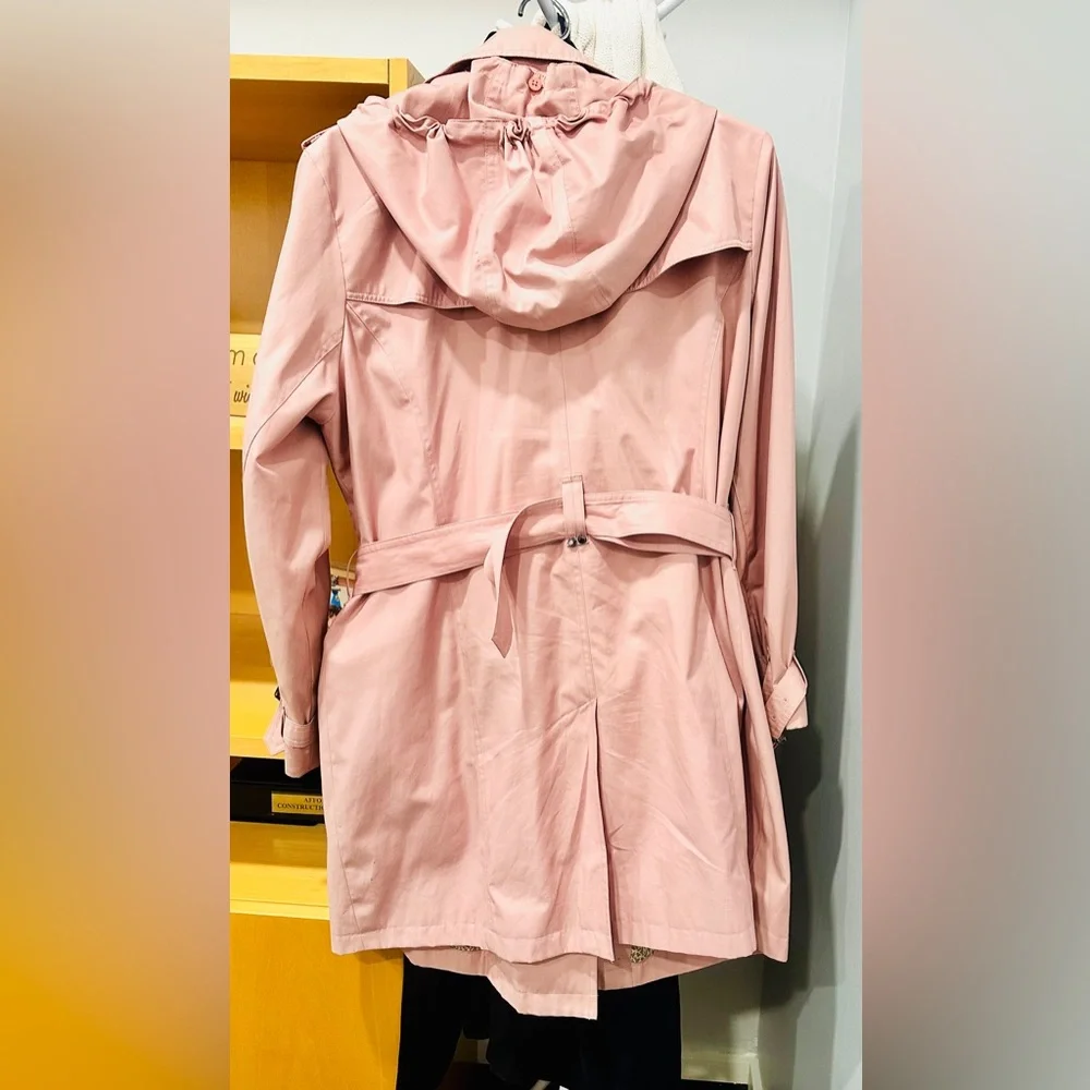 SOLD Michael Kors Pale Pink Hooded Coat XL - Picture 3 of 5